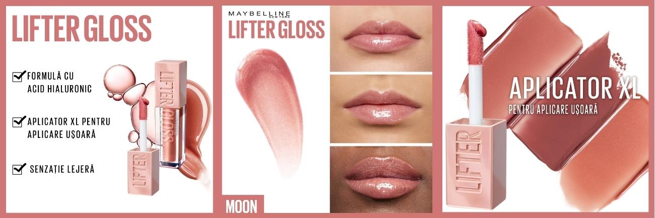 Luciu de buze cu acid hialuronic Lifter Gloss, 003 Moon